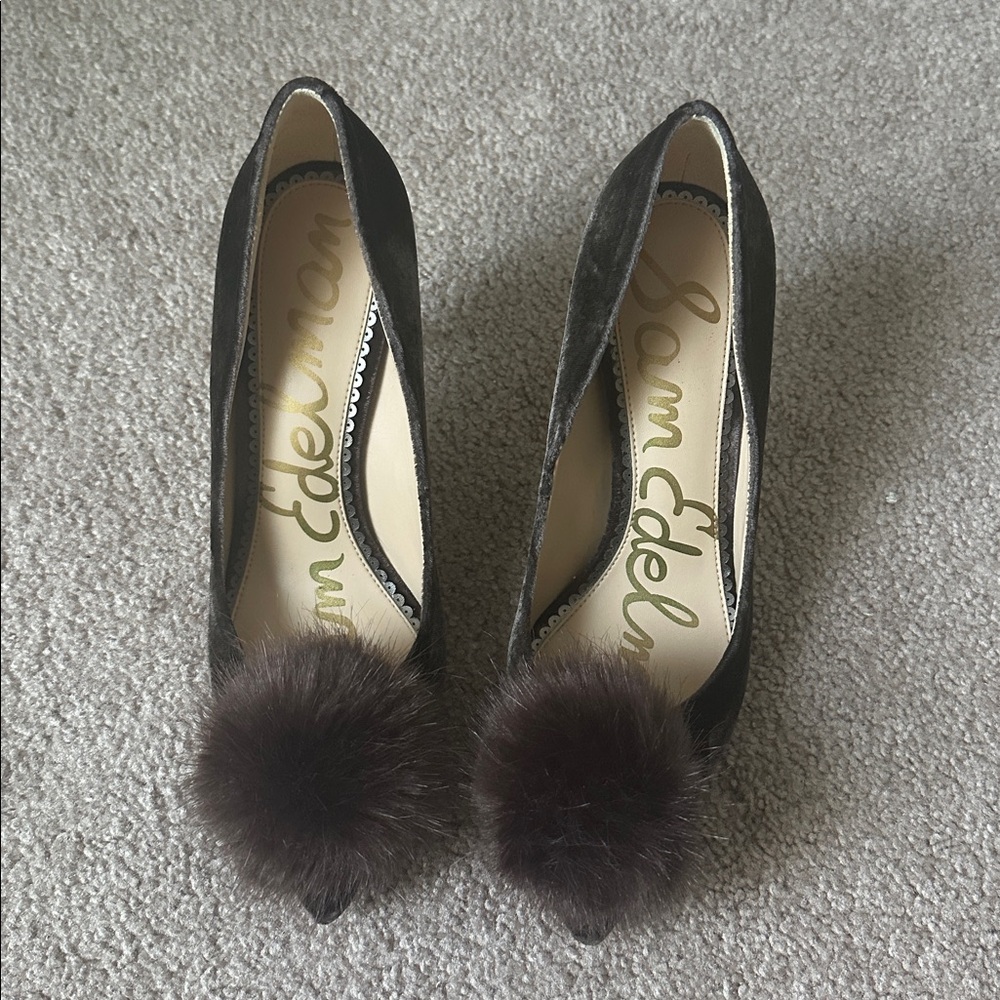 Sam Edelman Fluffy Pom Pom Heels